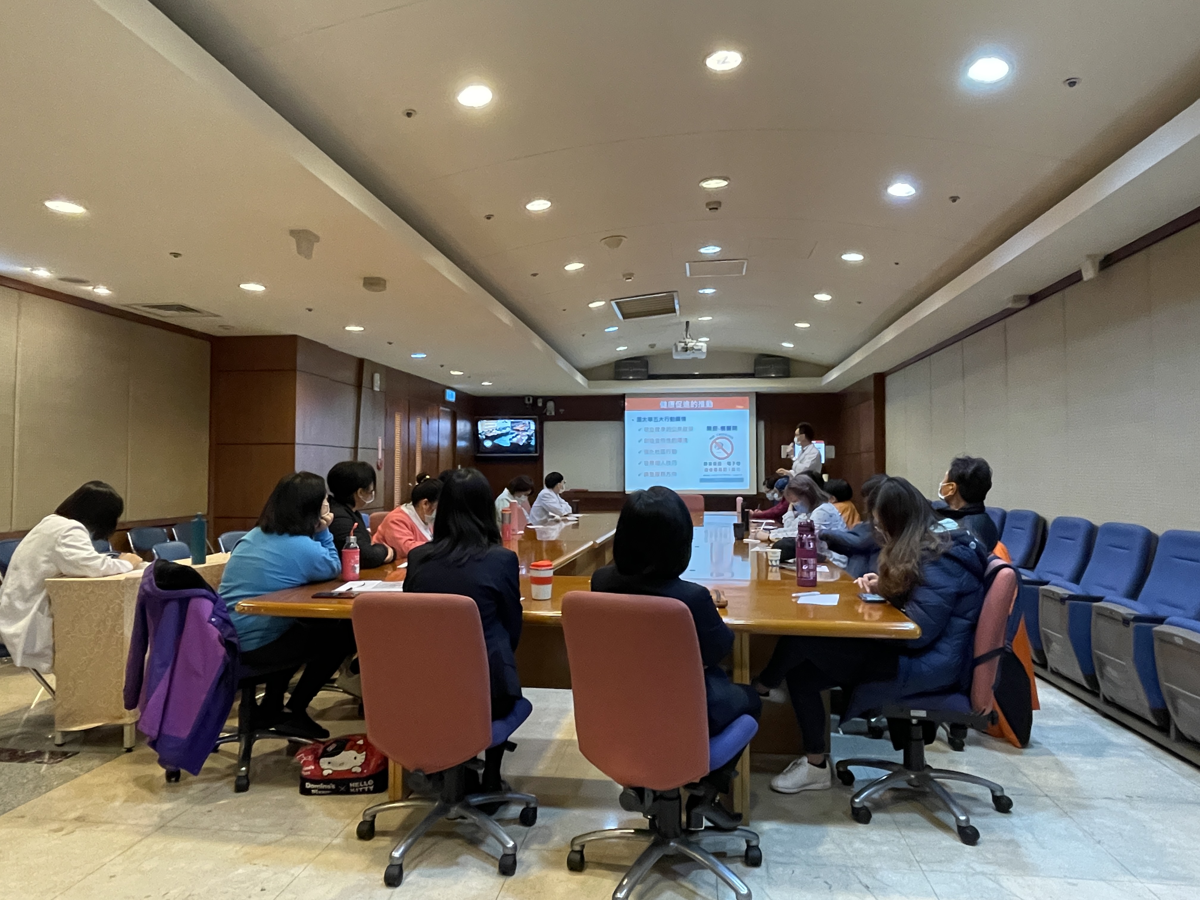 天晟醫院會議廳-新進人員教育訓練健康促進暨無菸檳醫院