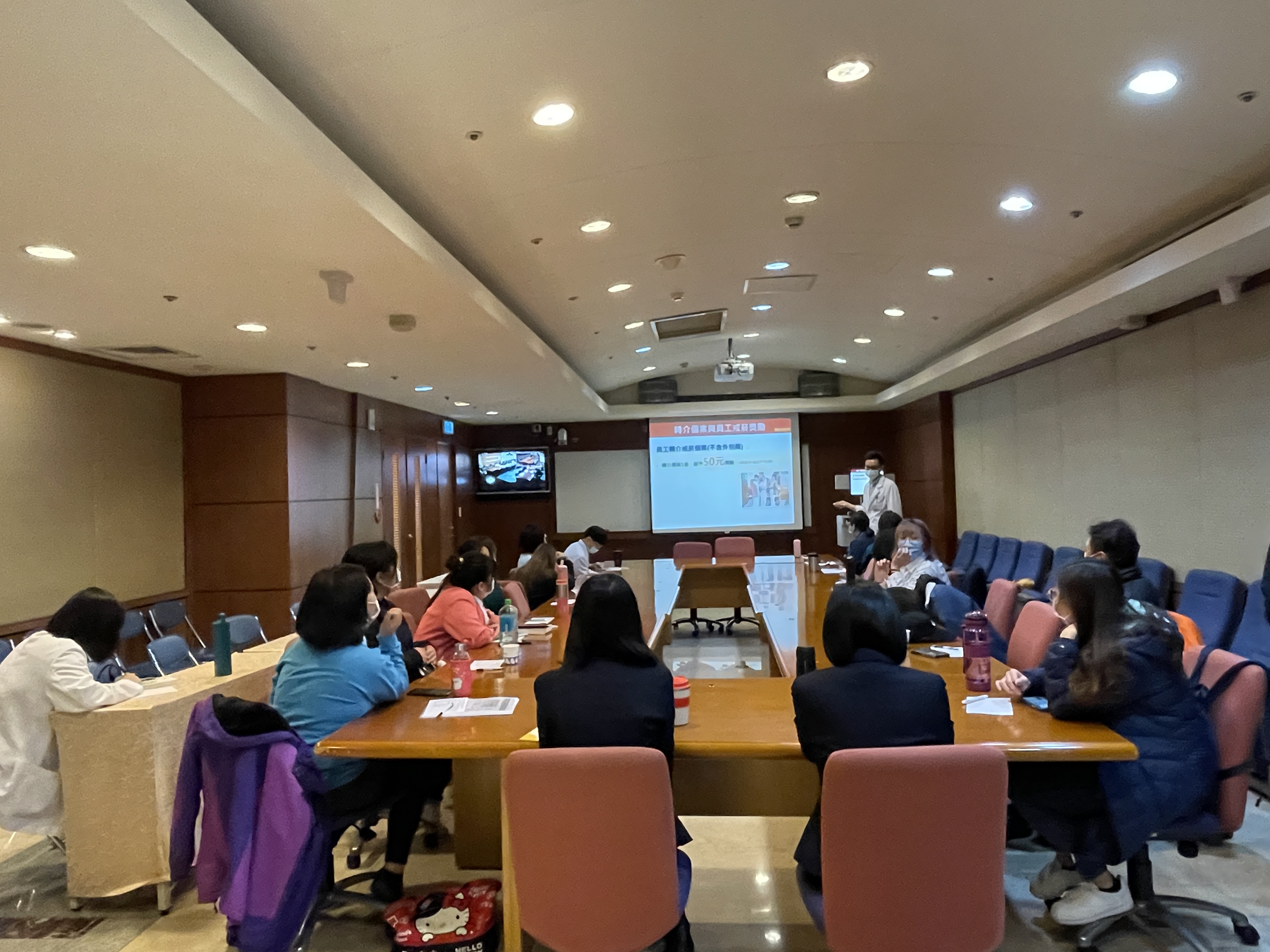 天晟醫院會議廳-新進人員教育訓練健康促進暨無菸檳醫院