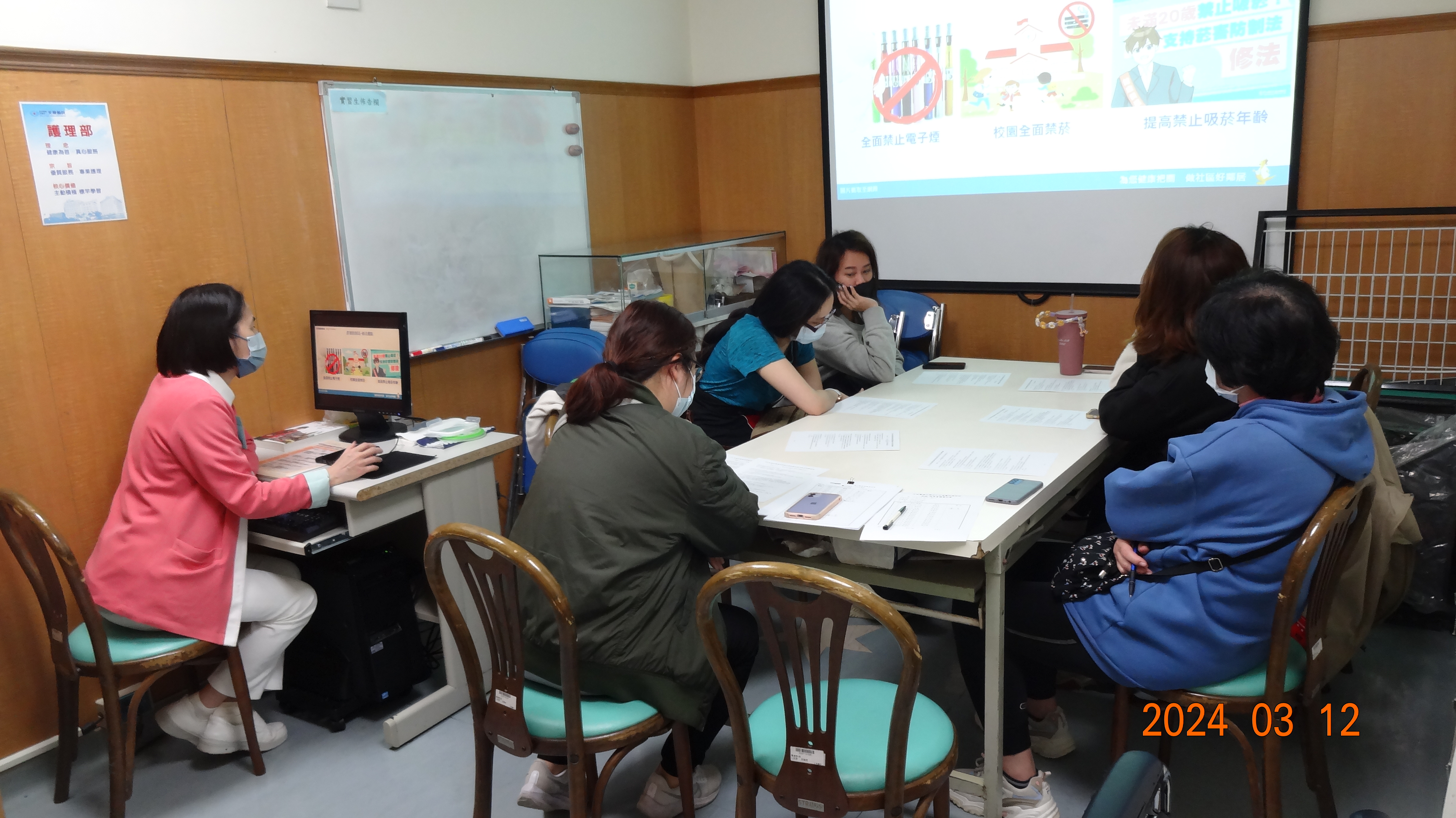 無菸檳醫院推動與簡短勸戒技巧護理人員教育訓練