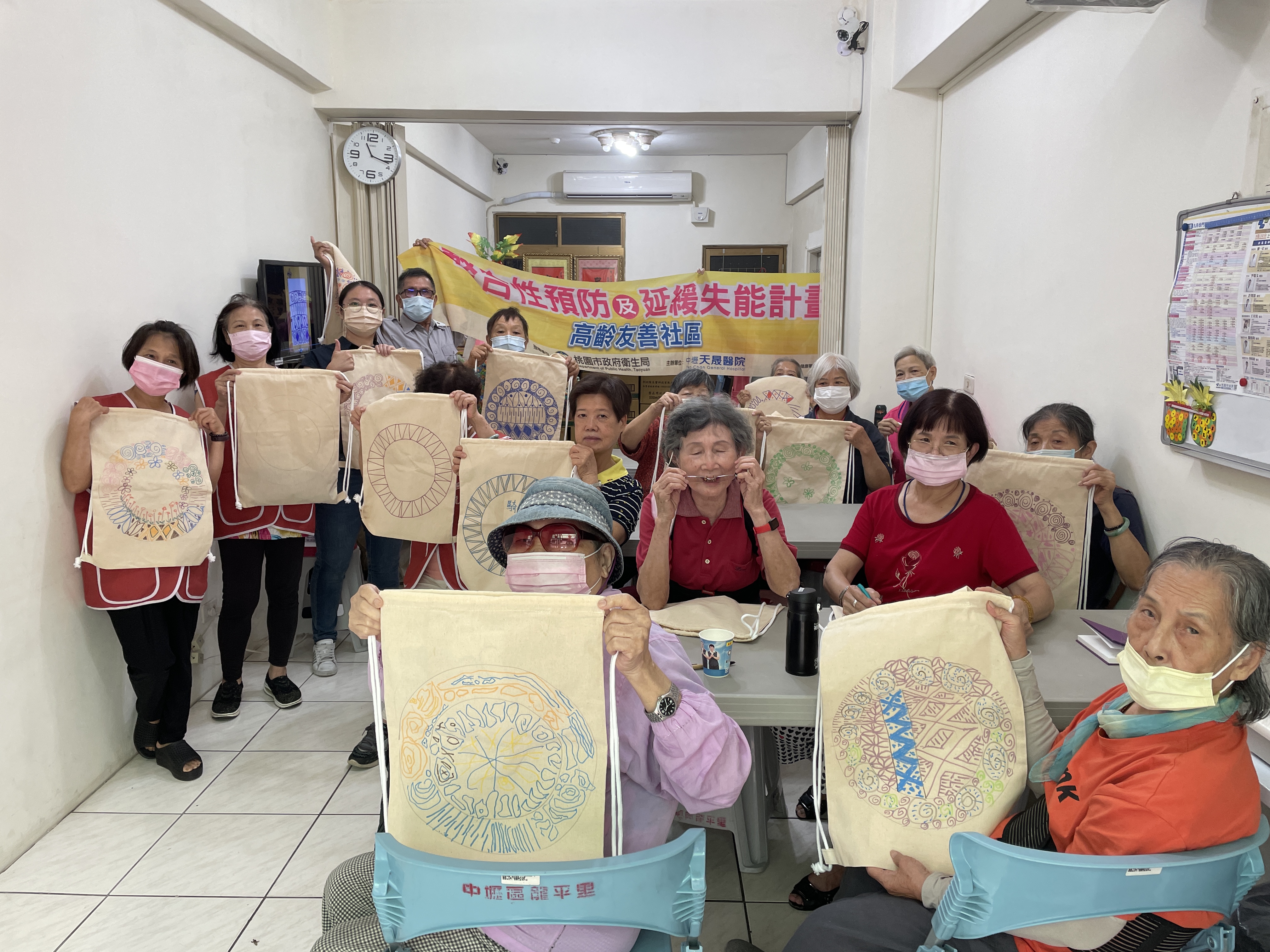 大後背束口袋創作(龍安里)