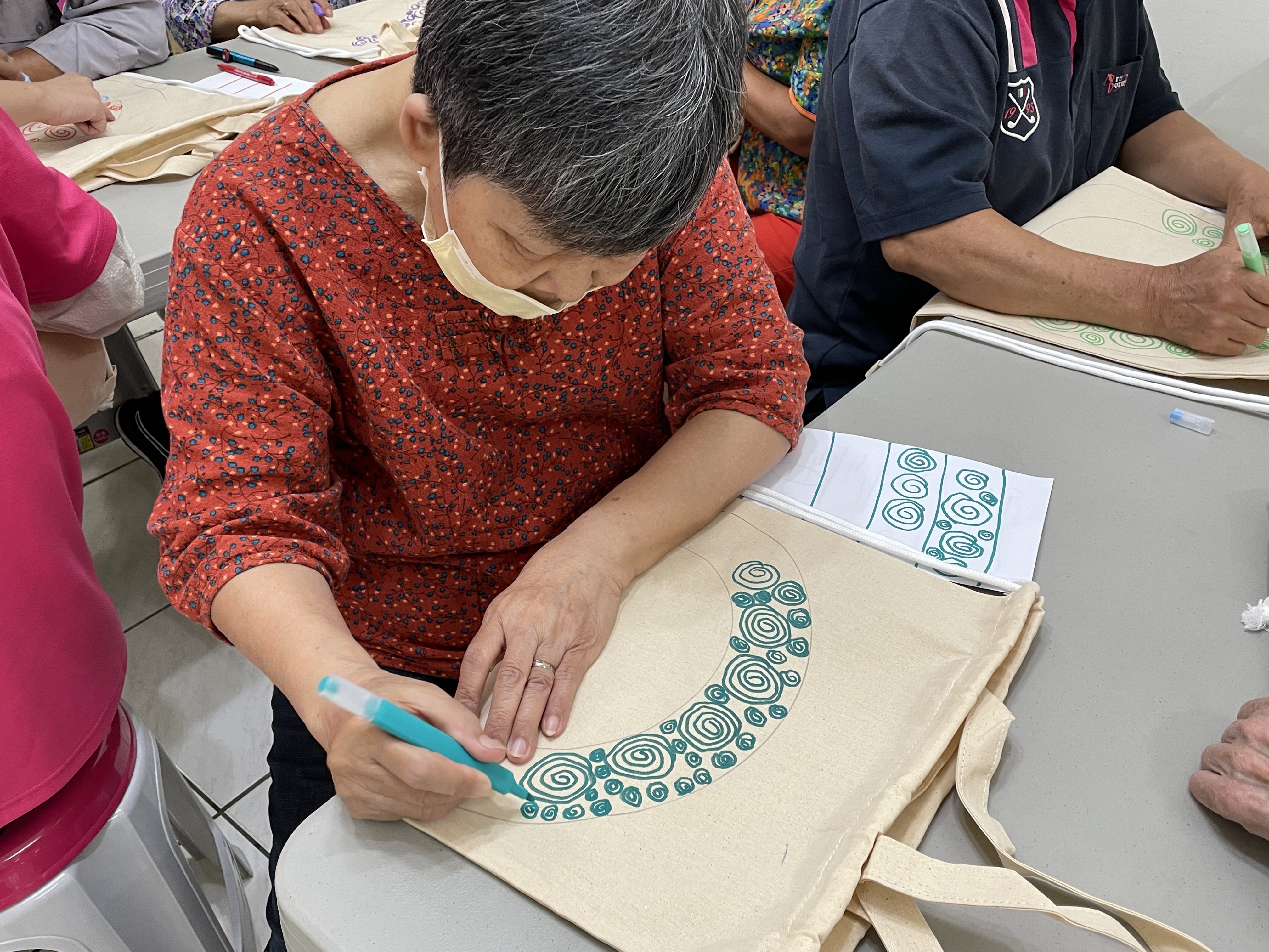 大後背束口袋創作(龍安里)