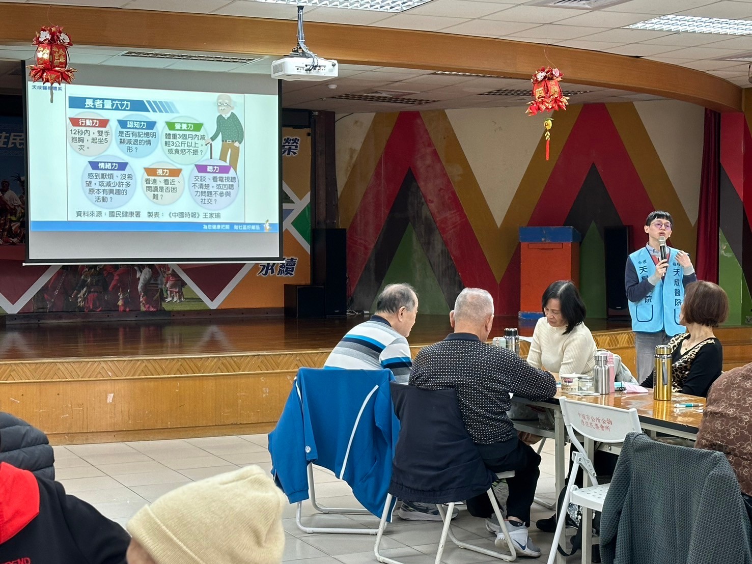 中壢原民文健站-長者功能自評後測暨病主法